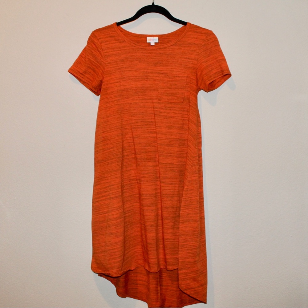 LuLaRoe Orange Carly Dress